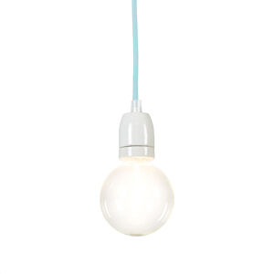 Závesná lampa Cavo ľadovo modrá