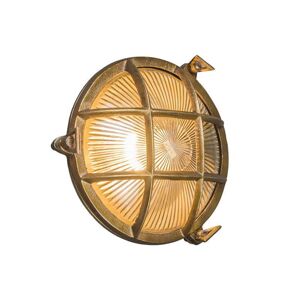 Priemyselné nástenné / stropné svietidlo Nautica okrúhle zlaté
