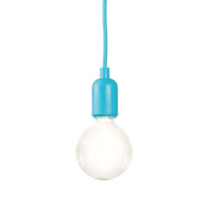 Závesná lampa Cava svetlo modrá