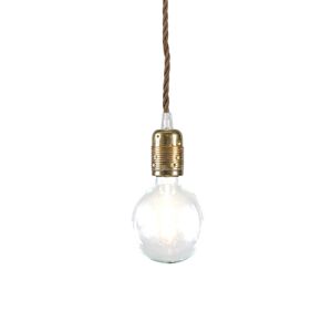 Závesná lampa Cavo Classic zlatá s hnedou