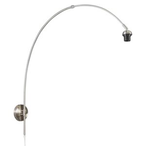 Moderná nástenná lampa oceľ bez tienidla - Boog
