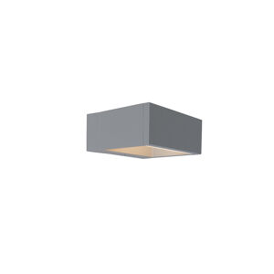 Vonkajšie svietidlo Rámová nástenná LED strieborná šedá