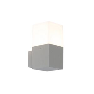 Dánska moderná vonkajšia nástenná lampa sivá IP44