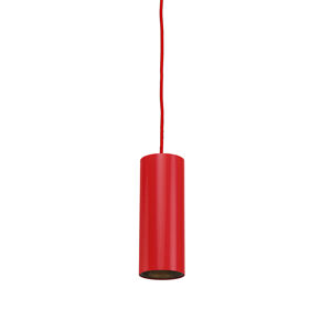 Závesná lampa tubo 1 červená