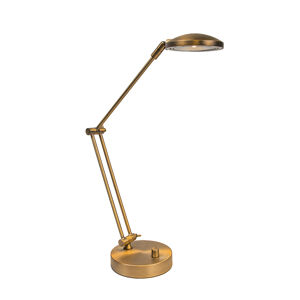 LED pracovná lampa Trento bronzová so stmievačom