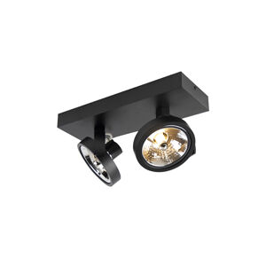 Dizajnové bodovo čierne nastaviteľné 2 svetlá vrátane LED - Go