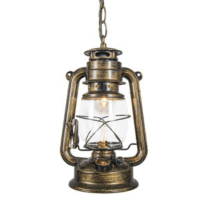 Závesná lampa Laterna zlatá
