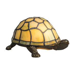 Stolová lampa Tiffany Turtle žltá