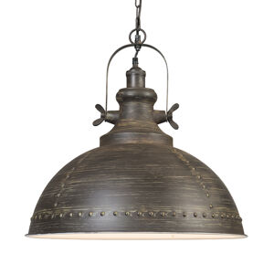 Závesná lampa Ravi hnedá