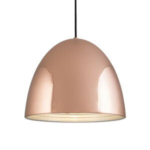 Závesná lampa Moderná meď