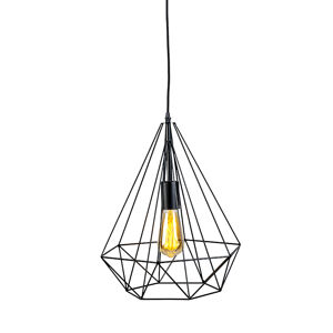 Priemyselná závesná lampa čierna - korpus
