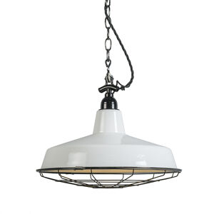 Závesná lampa Loek biela