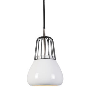 Závesná lampa Porcelana 1 čierna