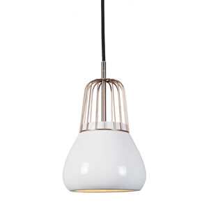 Závesná lampa Porcelana 1 meď