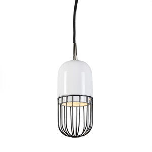 Závesná lampa Porcelana 2 čierna