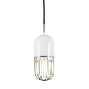 Závesná lampa Porcelana 2 oceľ