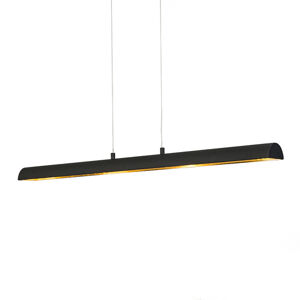 Závesná lampa Tunel čierna