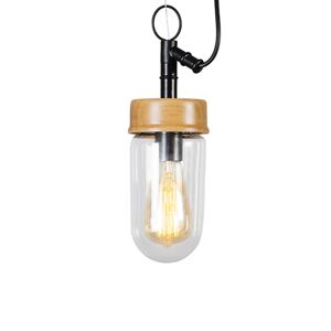 Závesná lampa Vacio drevo