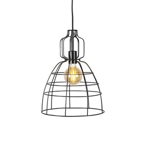 Priemyselná závesná lampa čierna - Core