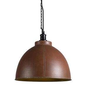 Závesná lampa Koža League brown
