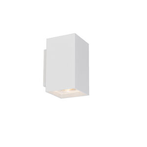 Moderná nástenná lampa biela štvorcová 2-svetlo - Sandy