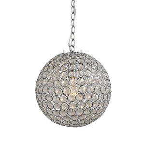 Závesná lampa Mabella 36 sklenený krištáľový nikel