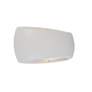 Moderné polkruhové nástenné svietidlo biele vrátane LED - Francy