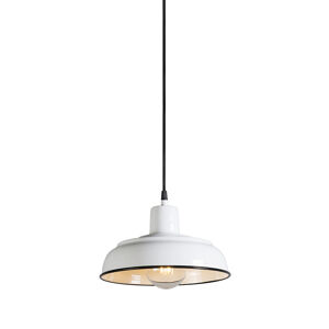Závesná lampa Logan biely porcelán