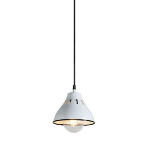Závesná lampa Fresno biely porcelán