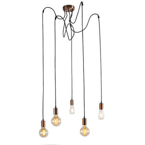 Závesná lampa Cava 5 medená