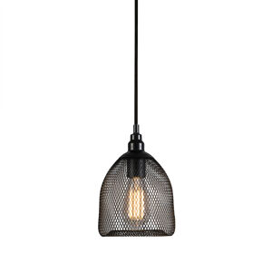 Závesná lampa Maceta 3 čierna