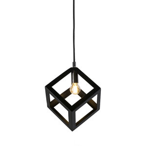 Závesná lampa Cage čierna