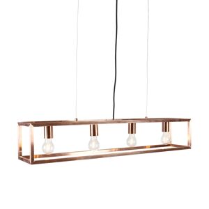 Závesná lampa Cage 4 meď