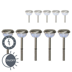 Vonkajšie svietidlo Larza Solar Led steel set of 5