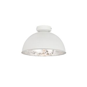 Stropná lampa biela so striebrom 30 cm - Magna Basic