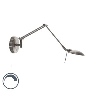 Moderné nastaviteľné nástenné svietidlo LED so stmievacou oceľou - Timon