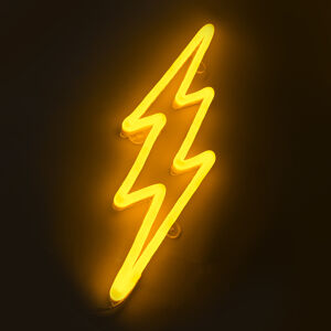 Nástenné svietidlo Neónová žiarovka žltá stmievateľné s diaľkovým ovládačom