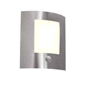 Moderná vonkajšia nástenná lampa oceľová s pohybovým senzorom IP44 - Emmerald 1