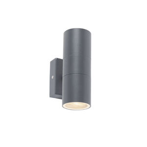 Vonkajšia nástenná lampa tmavosivá 2-svetlo IP44 - Duo