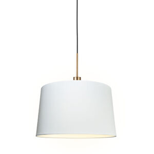 Moderné závesné svietidlo bronzové s tienidlom 45 cm biele - Combi 1