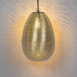 Orientálny prívesok lampa oceľ - Sinbad 1