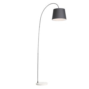 Moderná stojaca lampa s čiernym tienidlom - Bend