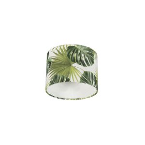 Bavlnené tienidlo na lampu s dizajnom listov okrúhle 20/20/15 - Leaf