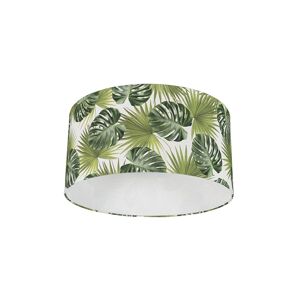 Bavlnené tienidlo na lampu s dizajnom listov okrúhle 50/50/25 - Leaf