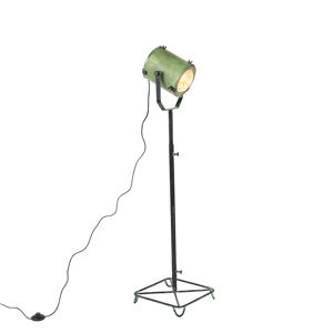 Bodová stojaca lampa vintage antická zelená 140 cm - Brooke