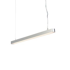 Moderné podlhovasté závesné svietidlo strieborné 100cm vrátane LED - Duct R