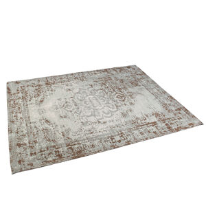 Vintage obdĺžnikový koberec hnedá / zelená 160 x 230cm - Kanpur