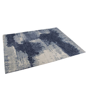 Vintage obdĺžnikový koberec modrý 160 x 230cm - Puri