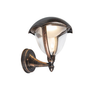 Moderné vonkajšie svietidlo so starožitnou hrdzou vrátane LED - Cappe