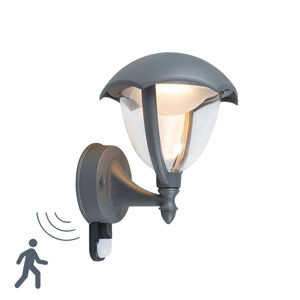 Moderné vonkajšie svietidlo s tmavo šedou LED s detektorom pohybu - Cappe